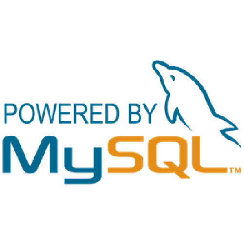 powered by my sql logo tecnologias
